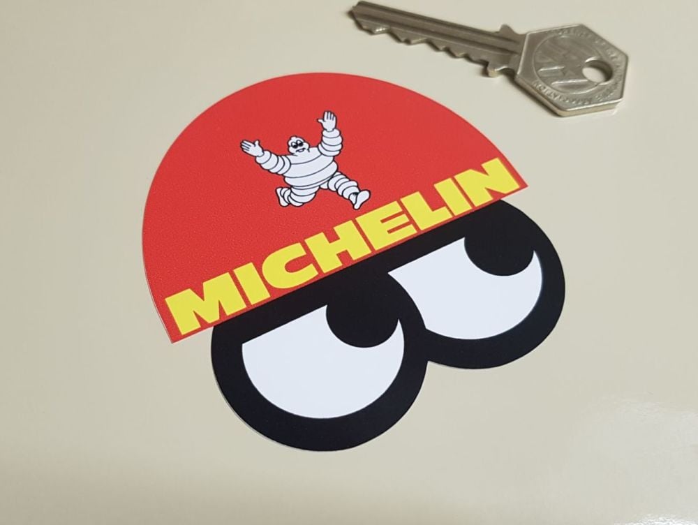 Michelin Bibendum Helmet & Eyes Stickers - 3" or 4" Pair