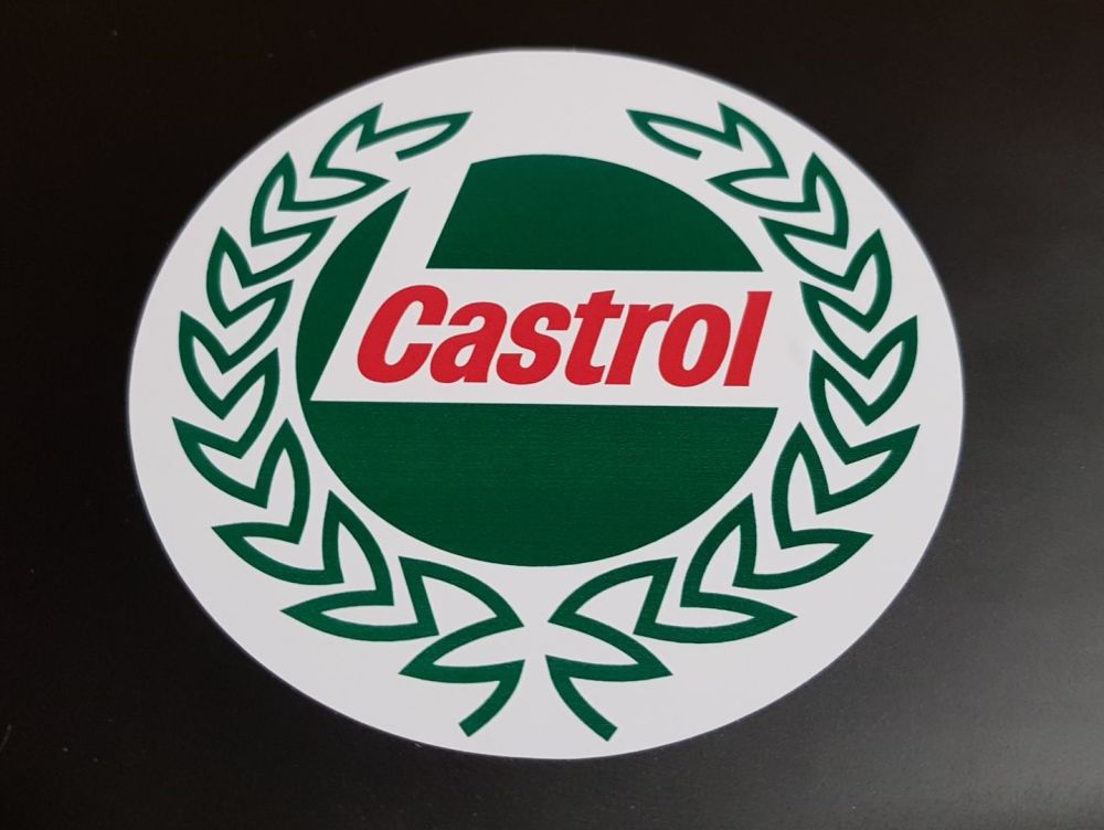 Castrol Circular Outline Garland Sticker. 12