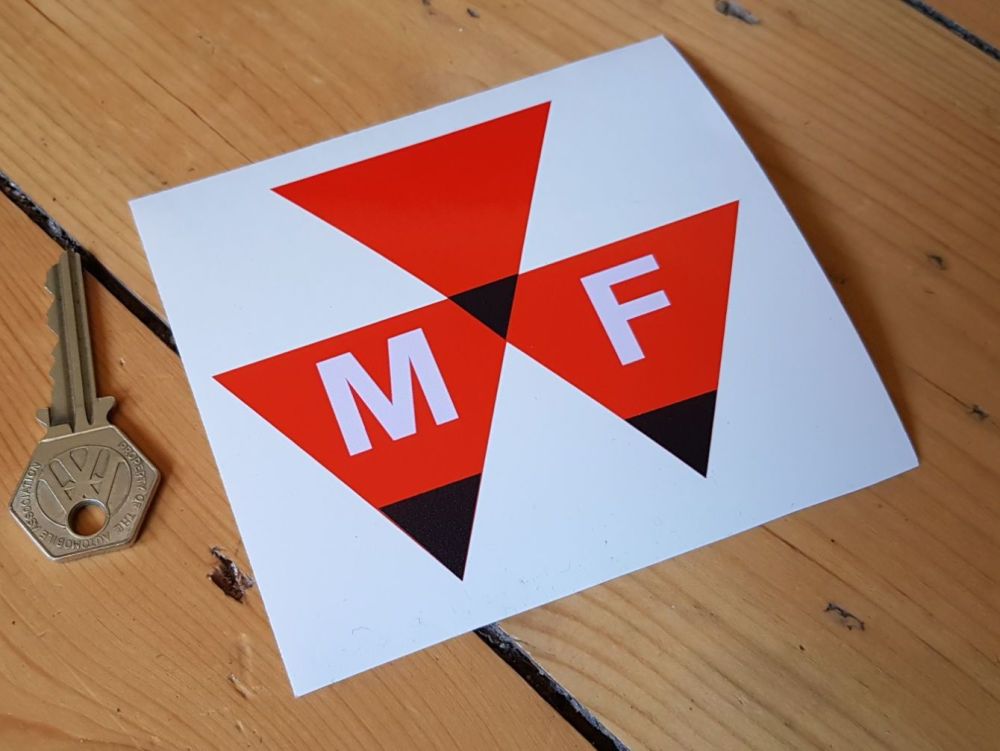 Massey Ferguson Triangle Logo Stickers - 2" or 4" Pair