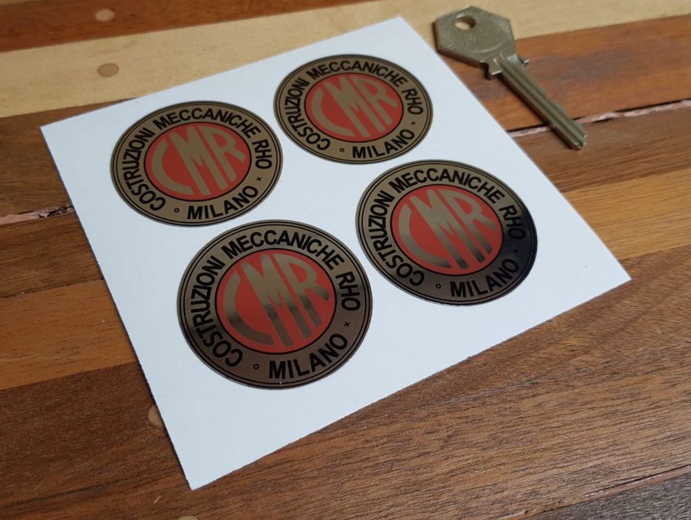 CMR Costruzioni Meccaniche Rho Milano Foil Stickers - Set of 4 - 45mm