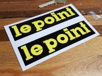 Le Point Oblong Stickers 5" Pair