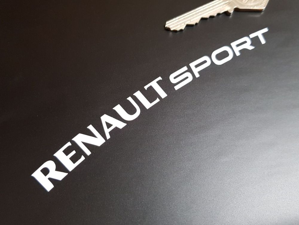 Renault Sport Curved Cut Text Stickers - Set of 4 - 5