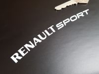 Renault Sport Curved Cut Text Stickers - Set of 4 - 5"