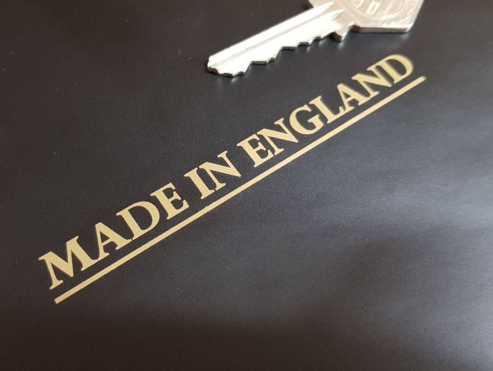 Made in England Sticker - Cut Vinyl with Underline -  4