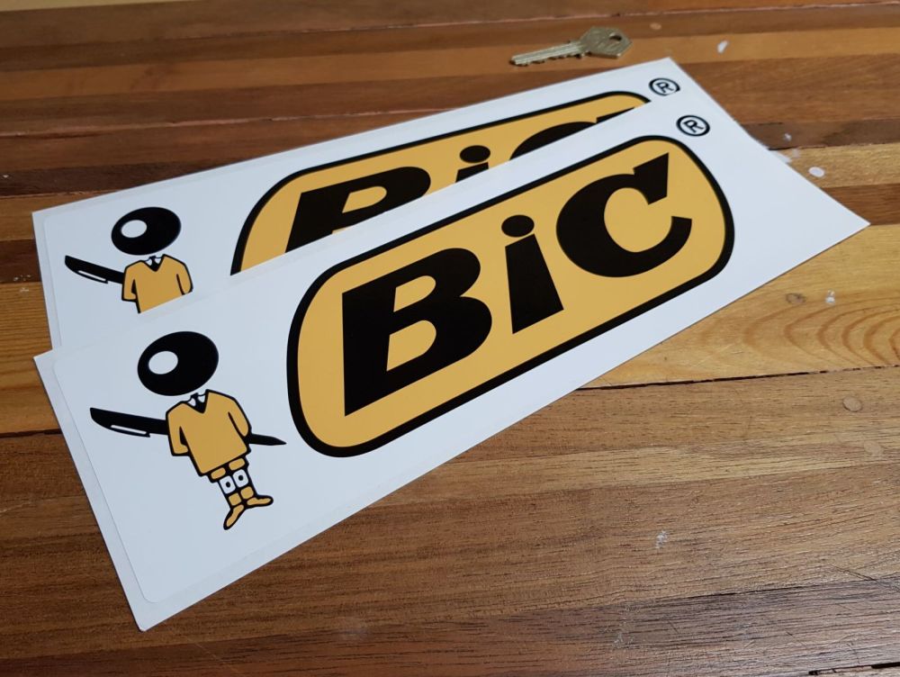 BiC Oblong Sponsors Stickers. 12