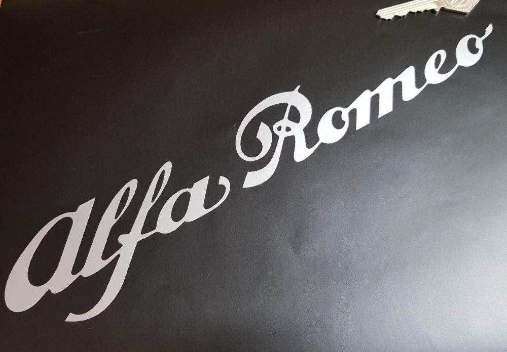 Alfa Romeo Cut Text Single Line Sticker - 12"