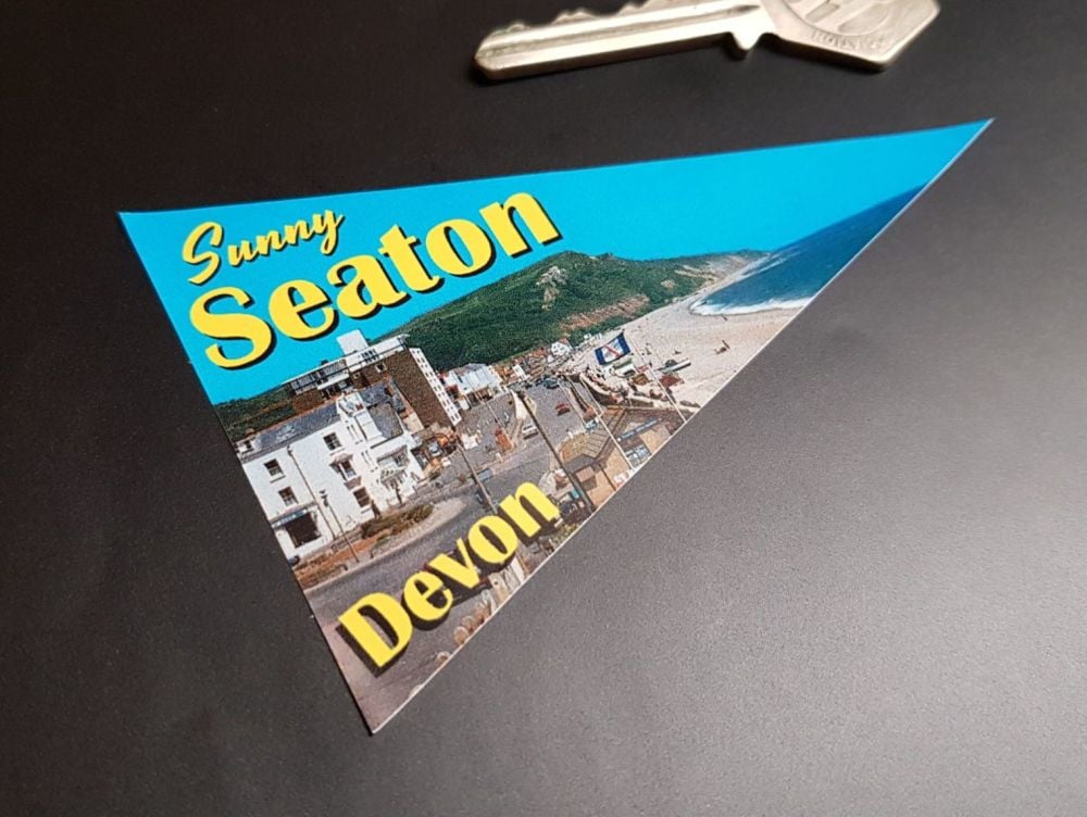 Sunny Seaton Travel Pennant Sticker 4"