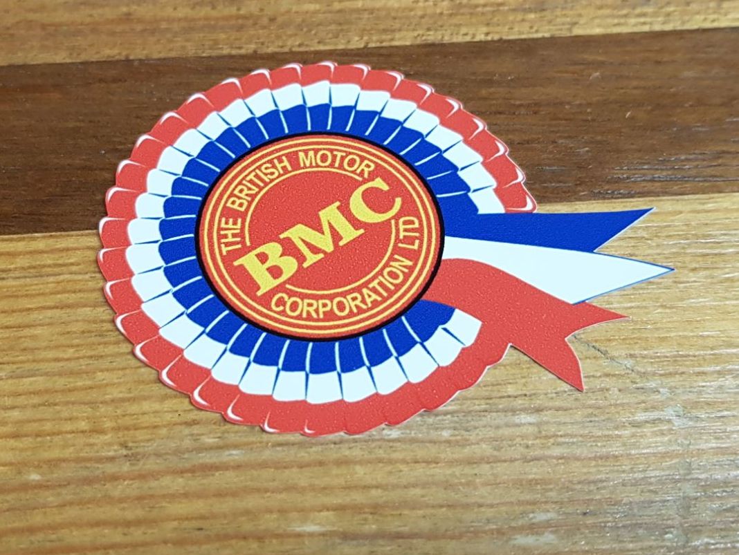 BMC Rosette Static Cling Sticker 4"