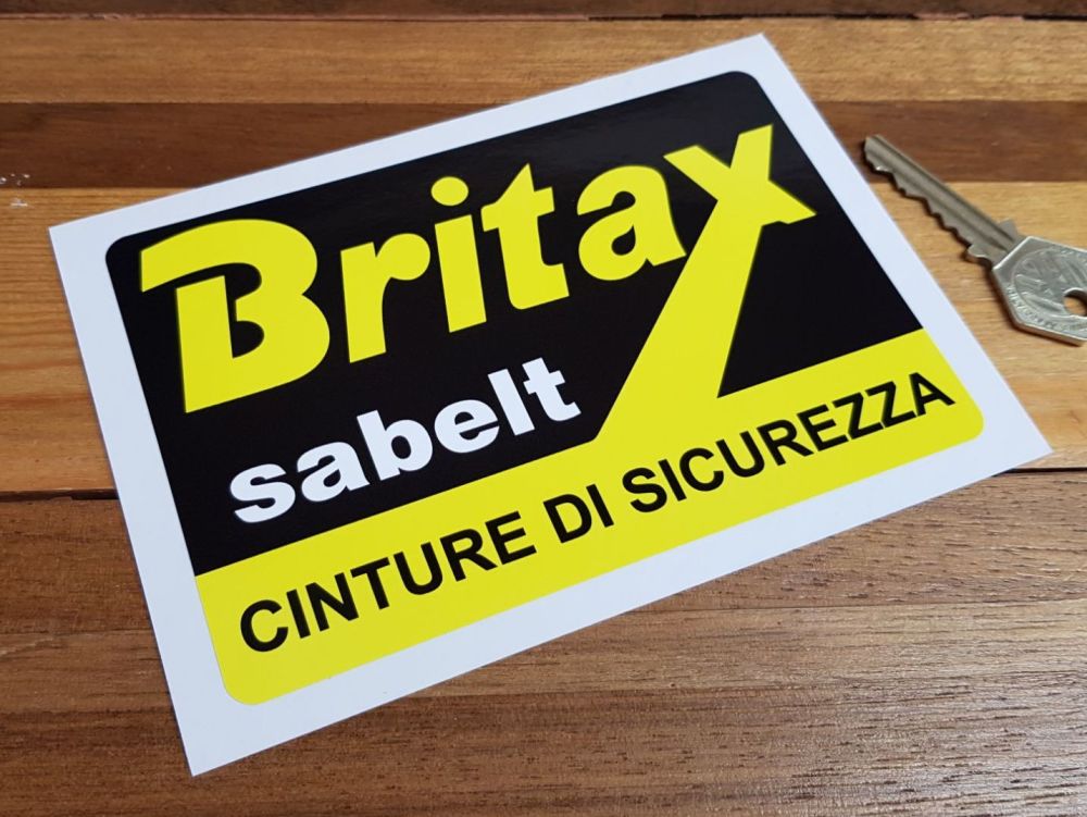 Britax Sabelt Cinture Di Sicurezza Sticker - 6", 7", or 7.5"