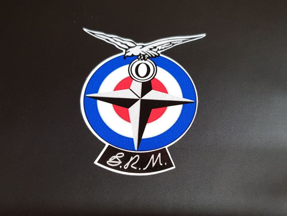 B.R.M BRM British Racing Motors Shaped Stickers. 2.5
