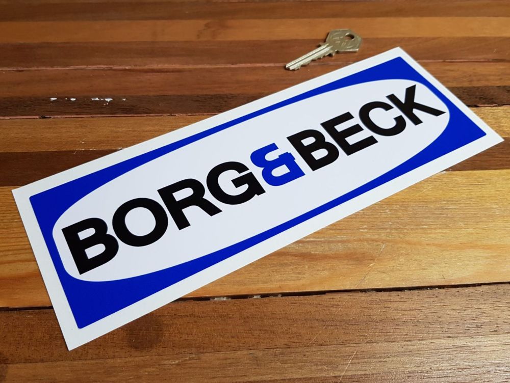 Borg & Beck Later Style Oblong Sticker. 10