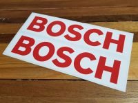 Bosch Red & White Oblong Stickers 16" Pair