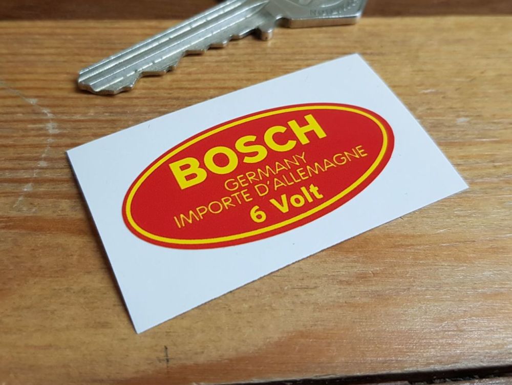 Bosch Germany Importe D'Allemagne 6 Volt Coil Sticker. 2".