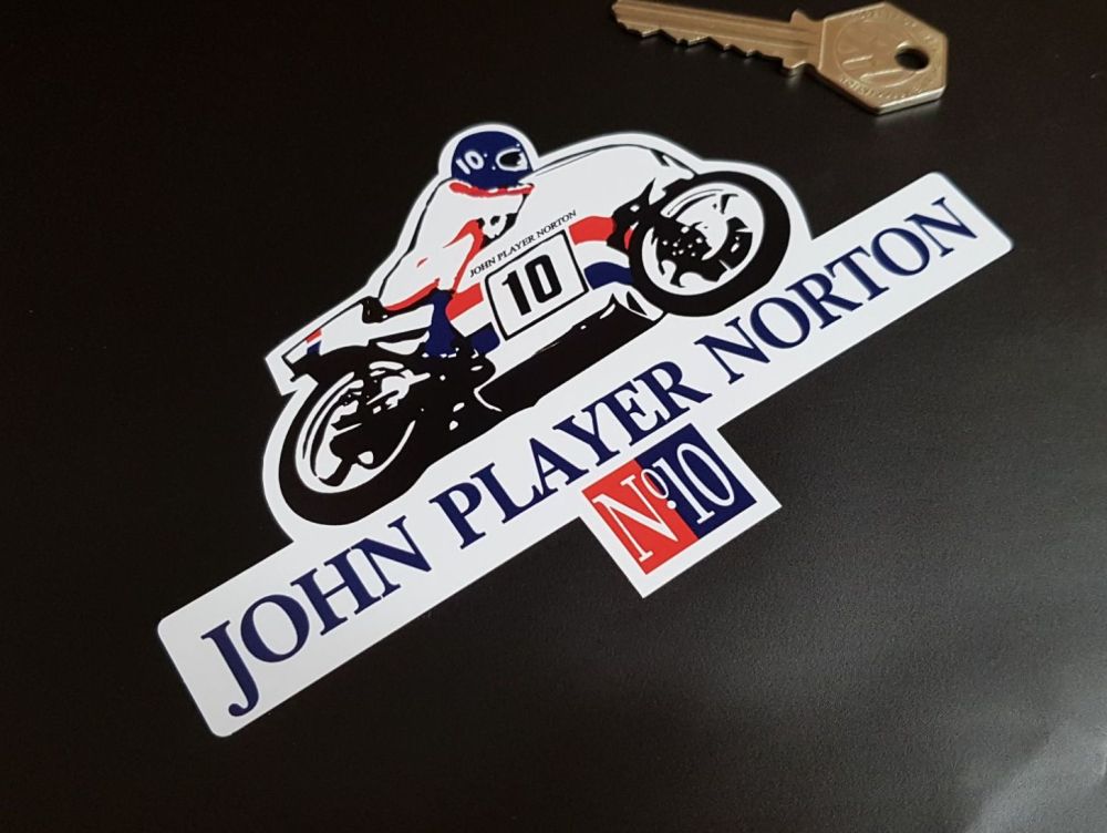 John Player Norton JPN No.10 Racer Peter Williams  Sticker 6"