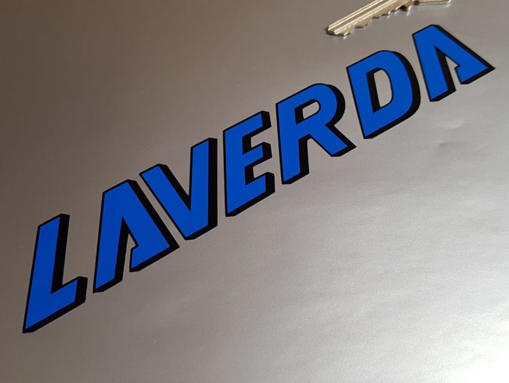 Laverda Blue & Black Atlas OR600 Tank Stickers - 7.5" Pair