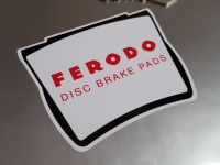 Ferodo Disc Brake Pads Shaped Stickers - White Border - 4