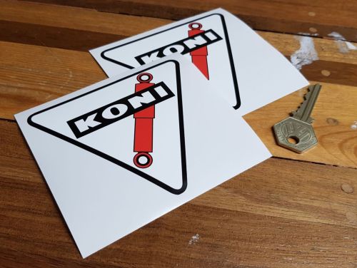 Koni Shock Absorbers Text Cut Vinyl Stickers - 8.75