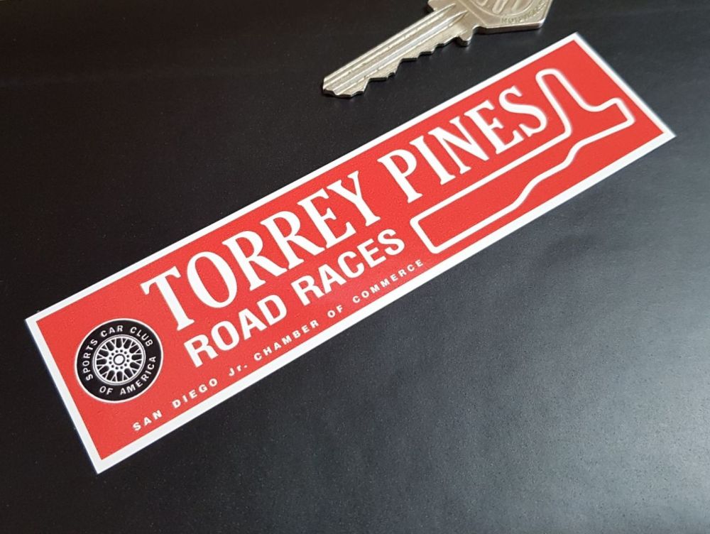 Torrey Pines Road Races SCCA Sticker 5.5"