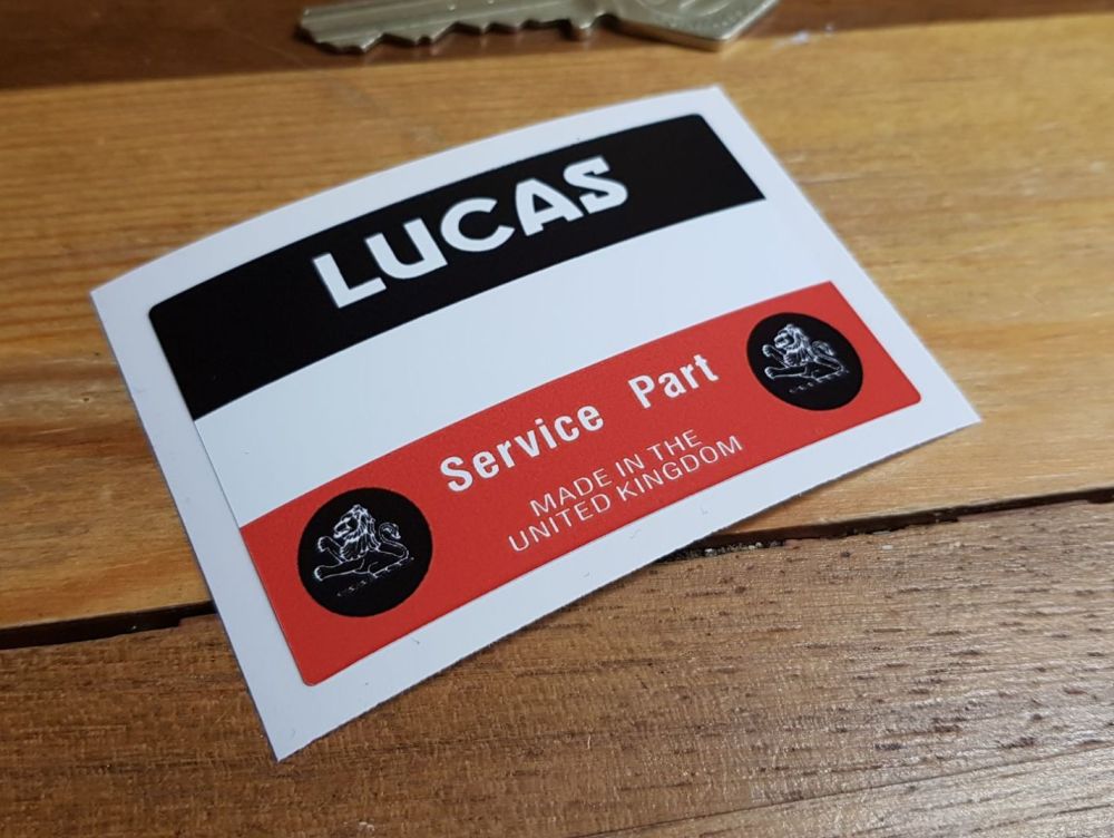 Lucas Service Part Sticker 2.75