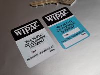 Wipac Hi-Flo Oil Cleaner Element Sticker 1.5