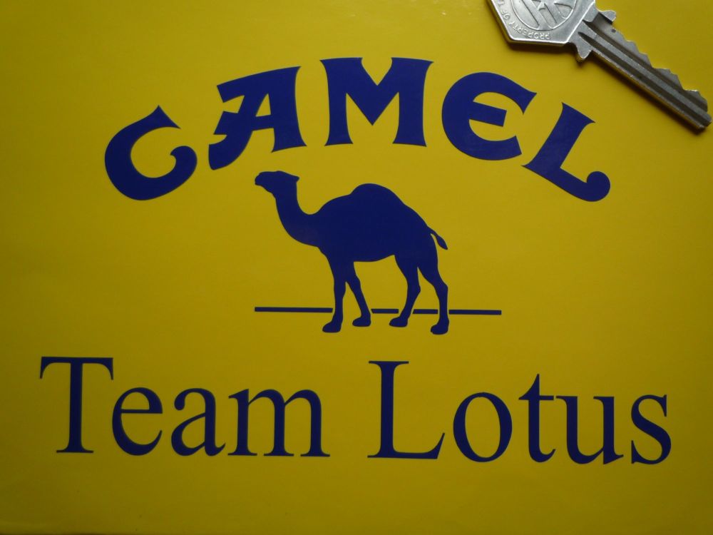 Camel Team Lotus Cut Vinyl Sticker. 6".