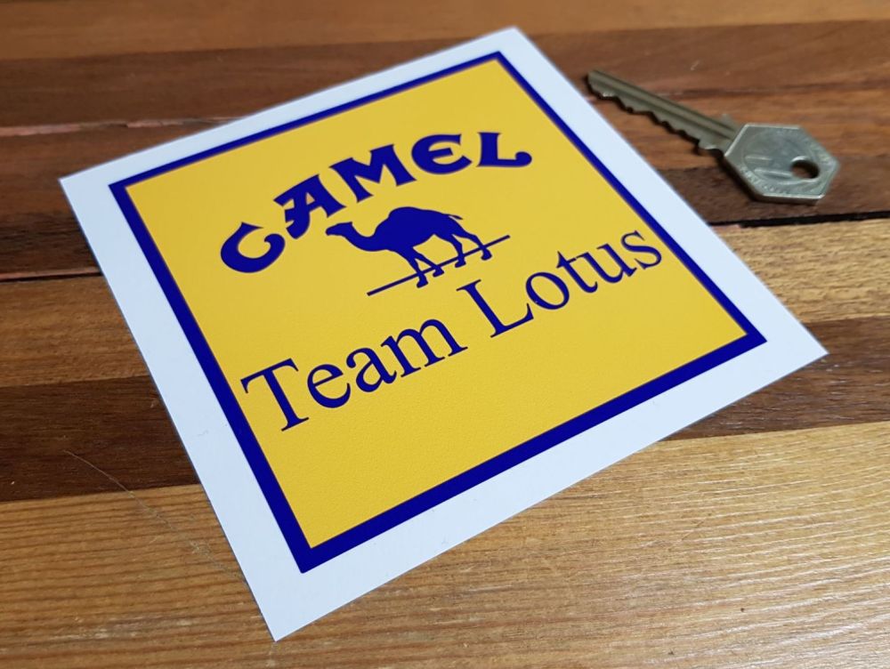 Camel Team Lotus Square Sticker. 4".