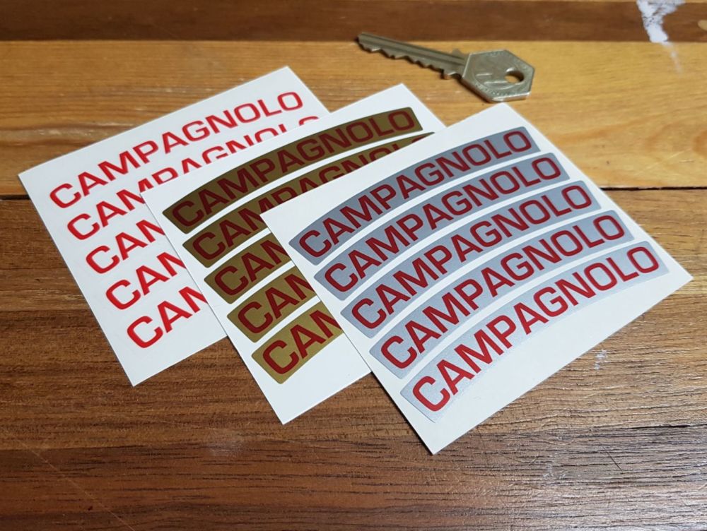 Campagnolo Curved Wheel Stickers. 3.5