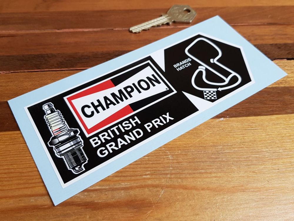 Champion British Grand Prix Brands Hatch Sticker. 6.5