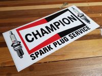Champion Spark Plug Service Plug Logo Sticker. 14".