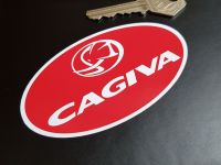 Cagiva Red Oval Stickers 4