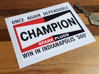 Champion Indianapolis 500 Winners Sticker 4.5"