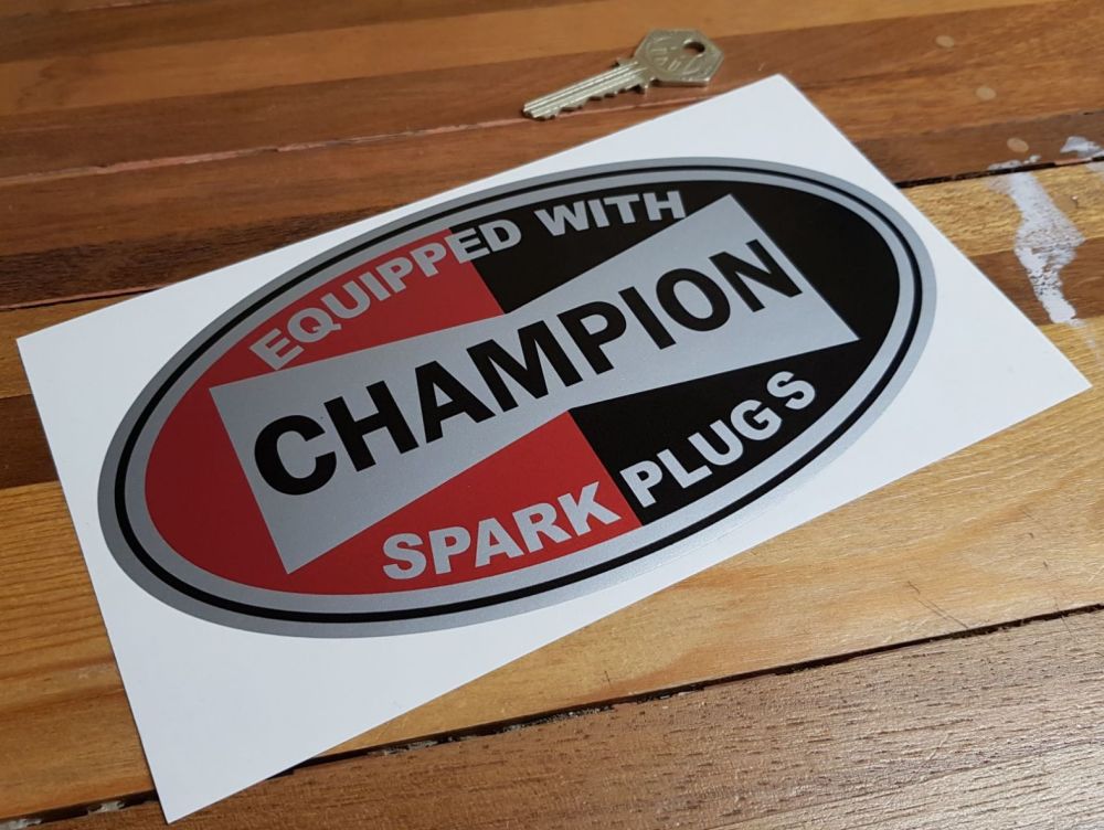 Champion Oval Stickers 