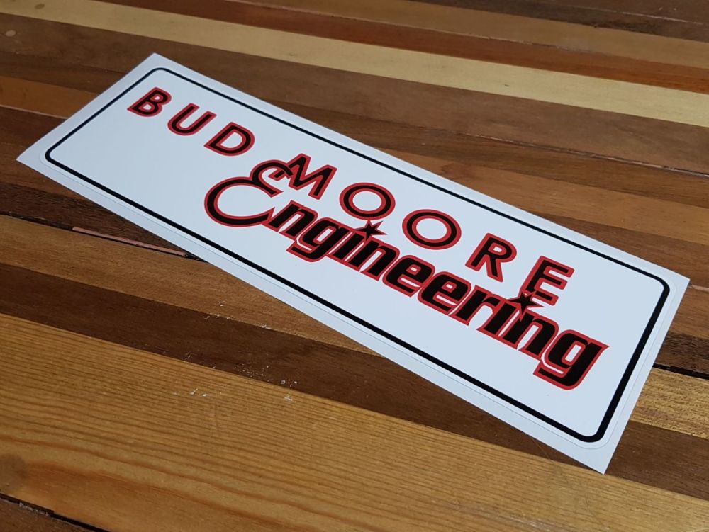 Bud Moore Engineering Oblong Sticker. 16