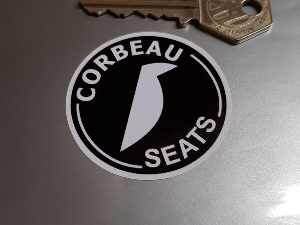Corbeau Seats Round Stickers. 2