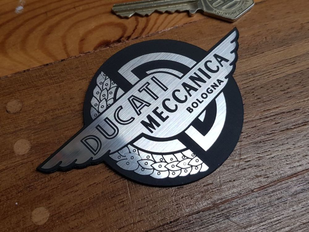 Ducati Meccanica Laser Cut Self Adhesive Motorcycle Badge. 2