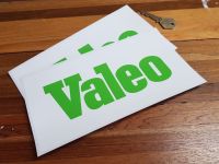 Valeo Green & White Oblong Stickers - 8