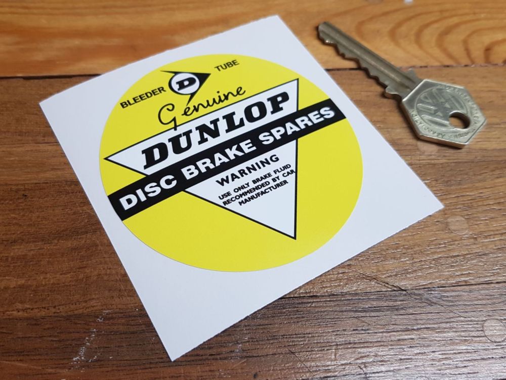 Dunlop 'Genuine' Disc Brake Spares Sticker 3"