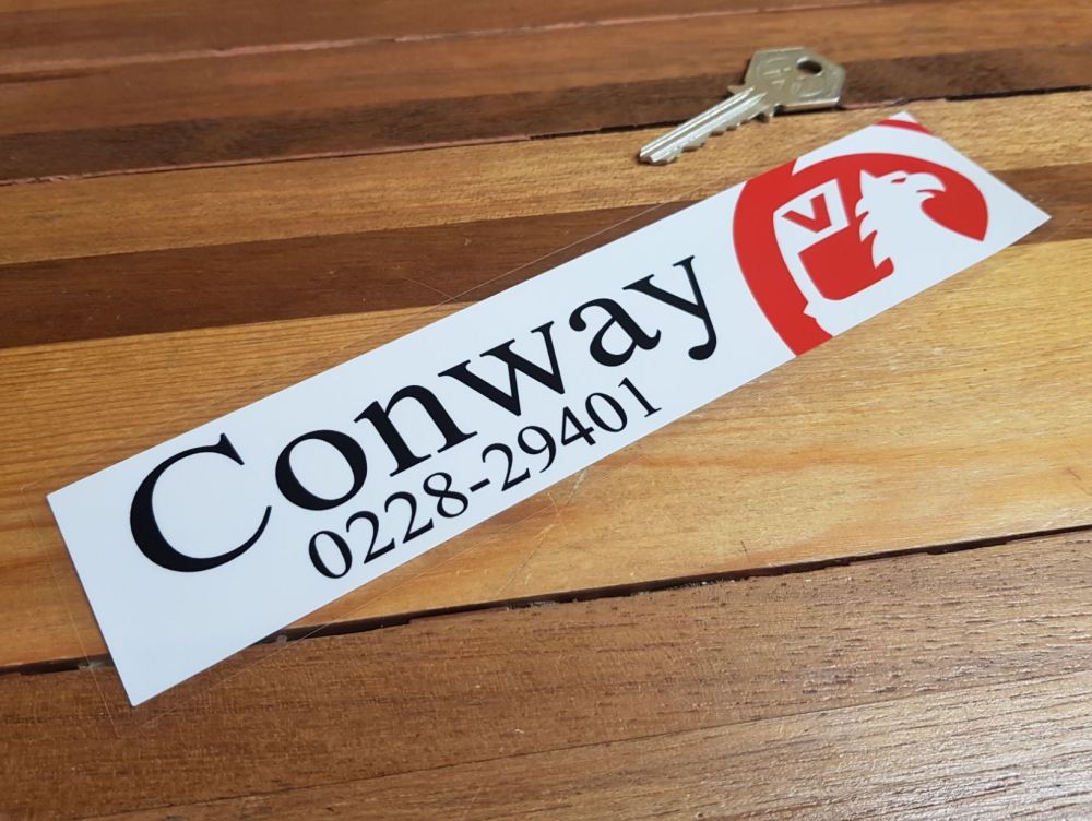Vauxhall Dealer Window Sticker - Conway - 8.5