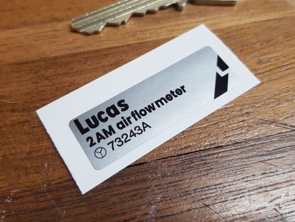 Lucas 2 AM Air Flow Meter 73243A Sticker 47mm