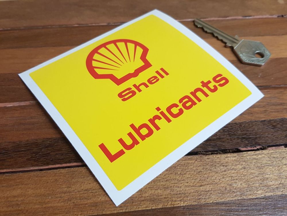 Shell Lubricants Oil Pourer Sticker 4"