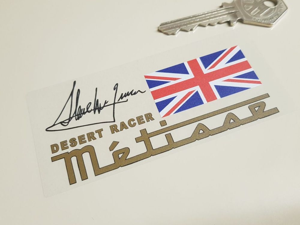 Rickman Metisse Desert Racer Steve McQueen Stickers - 4.25" Pair