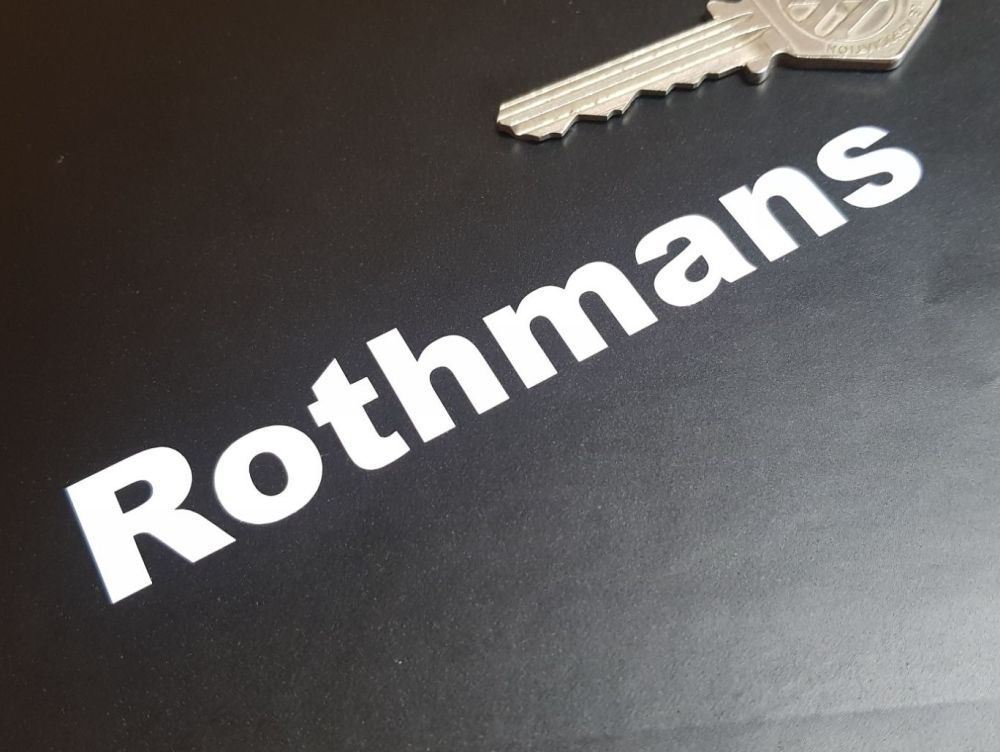 Rothmans Cut Text Stickers 4.5