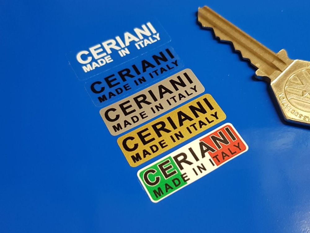 Ceriani Made In Italy Suspension Fork Stickers. 1.25