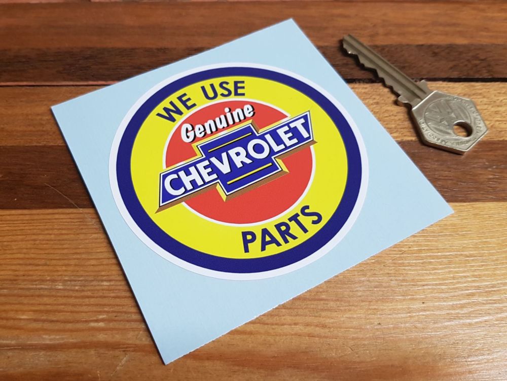 Chevrolet 'Genuine Parts' Sticker. 3.25