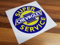 Chevrolet Super Service Circular Sticker - 9" or 12"