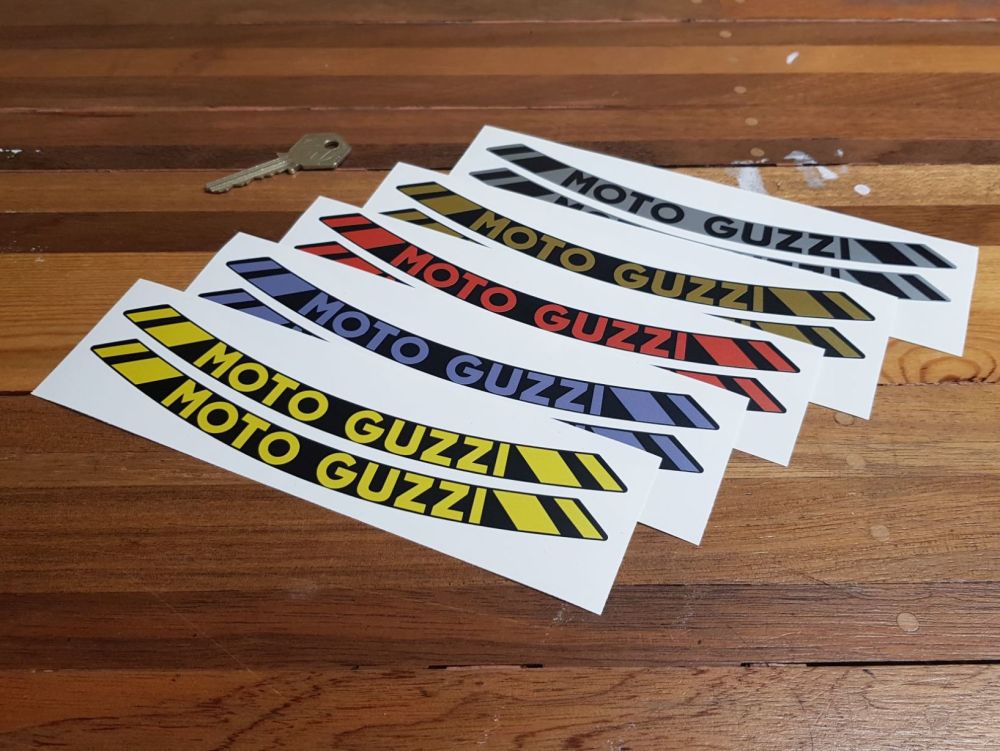 Moto Guzzi Rim Stickers Pair - Various Colours