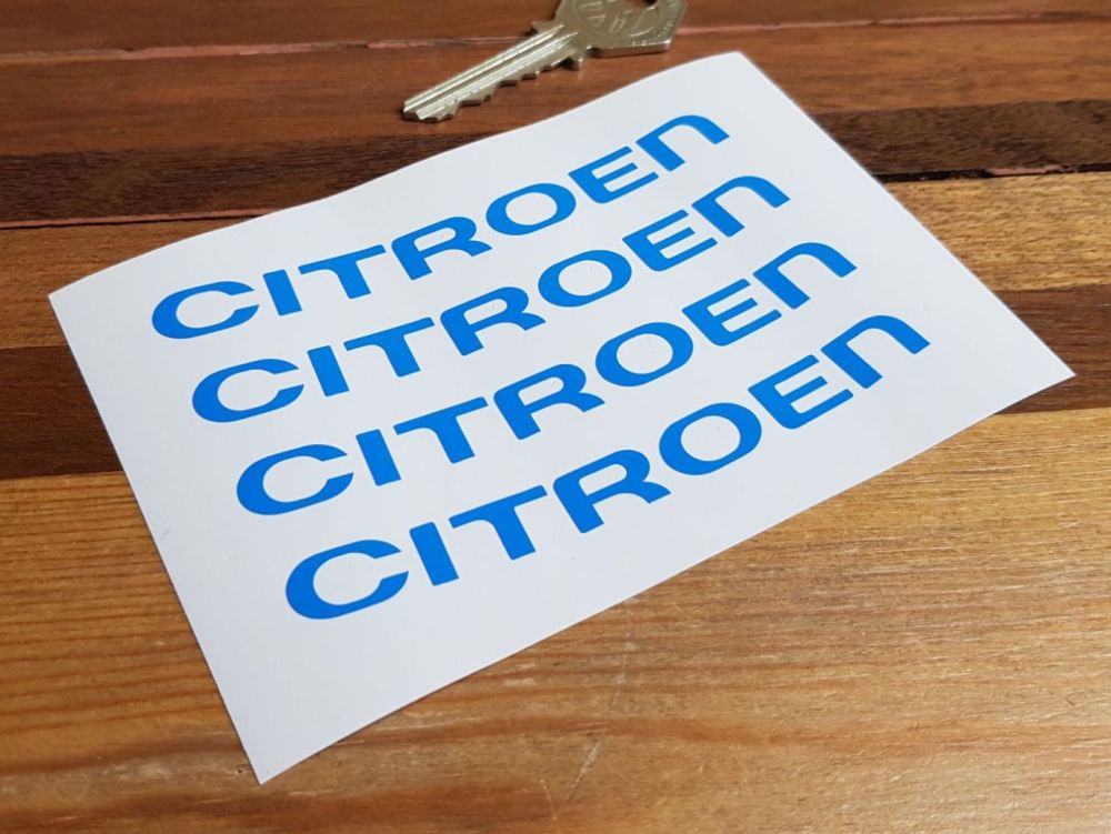 Citroen Cut Vinyl Curved Wheel Stickers - Set of 4 - 4"