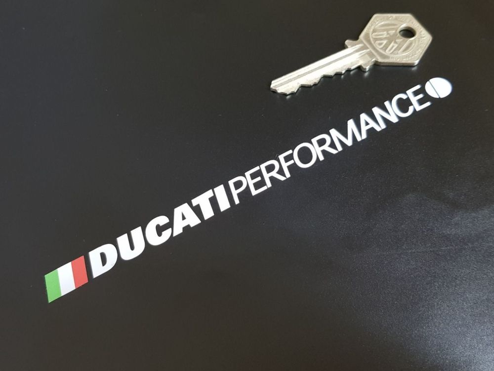 Ducati Performance Cut Vinyl Stickers - 6",  7", or 8" Pair