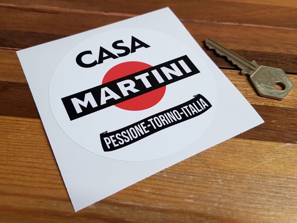 Martini Casa Pessione-Torino-Italia Sticker 4"