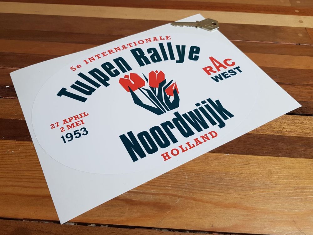 Tulip Rally Tulpenrallye 1953 Sticker 10